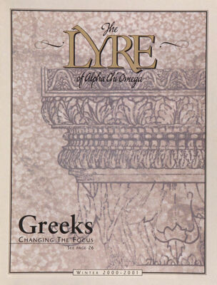 The Lyre of Alpha Chi Omega, Vol. 104, No. 2, Winter 2000-2001
